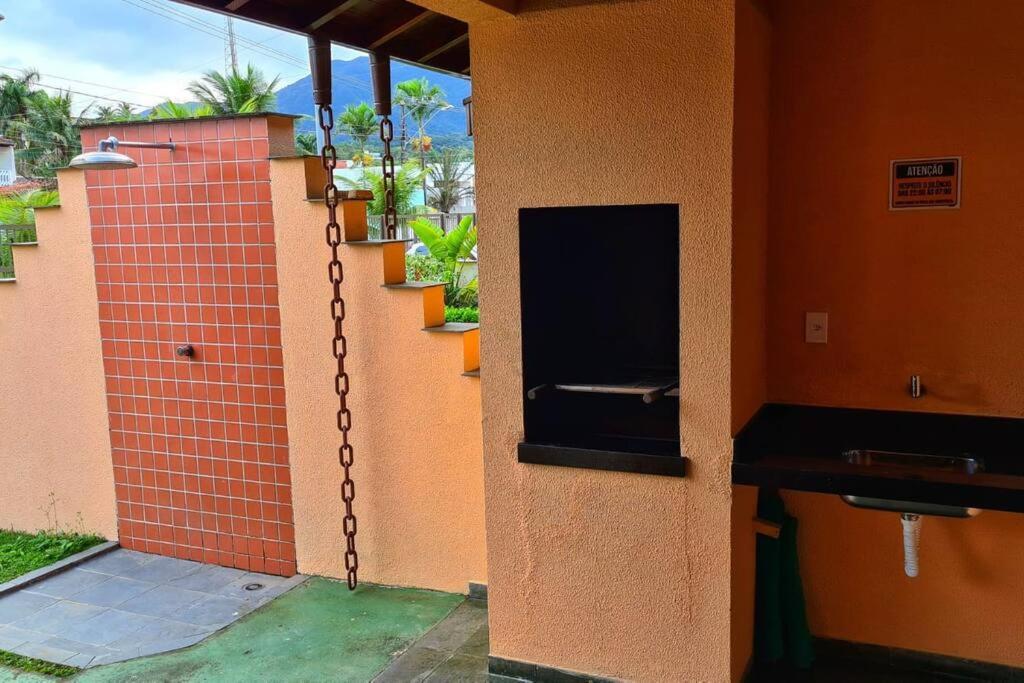 100Mts Da Praia Com Churrasqueira, Piscina E Wi-Fi Caraguatatuba Exterior photo